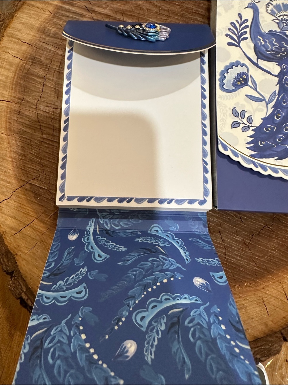 Punch Studio Blue Peacock Notebooks & Journal Set - Picture 3 of 7